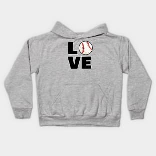 Love Baseball Kids Hoodie